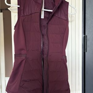 Lululemon vest. Burgundy/Maroon.